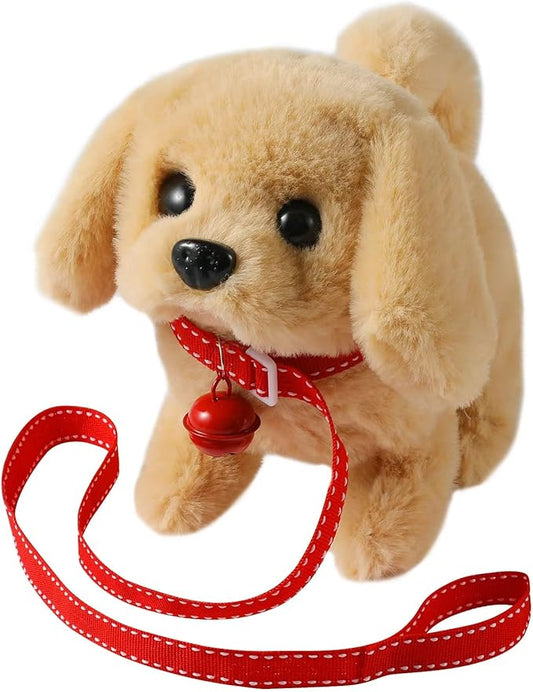 Plush Golden Retriever Toy Puppy Electronic Interactive Dog Stretching Companion Animal for Kids Toddlers